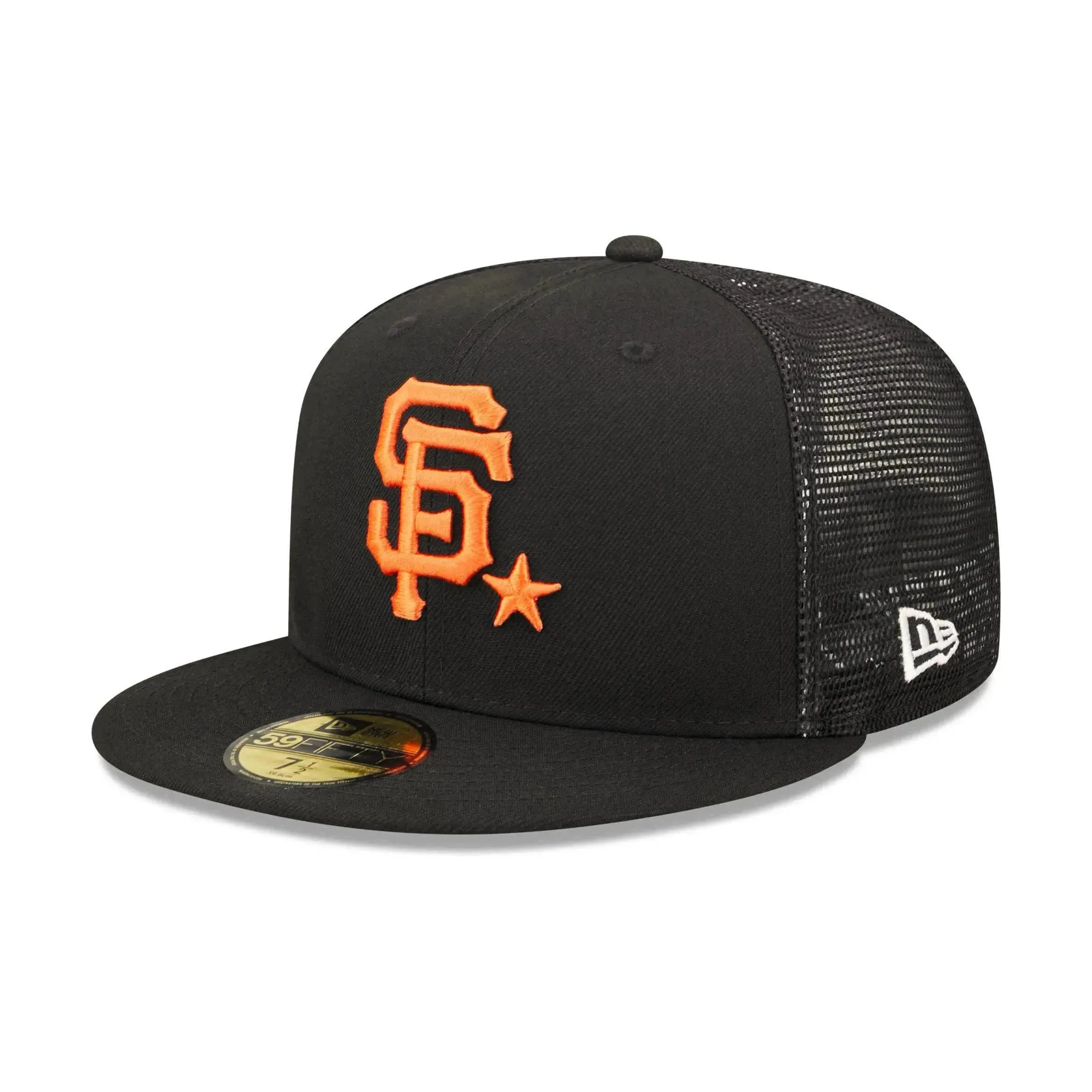 New Era 59Fifty Mlb San Francisco Giants All Star Game 2022 Black / Tropic Grey Uv Fitted Trucker Cap Hot Sale Today