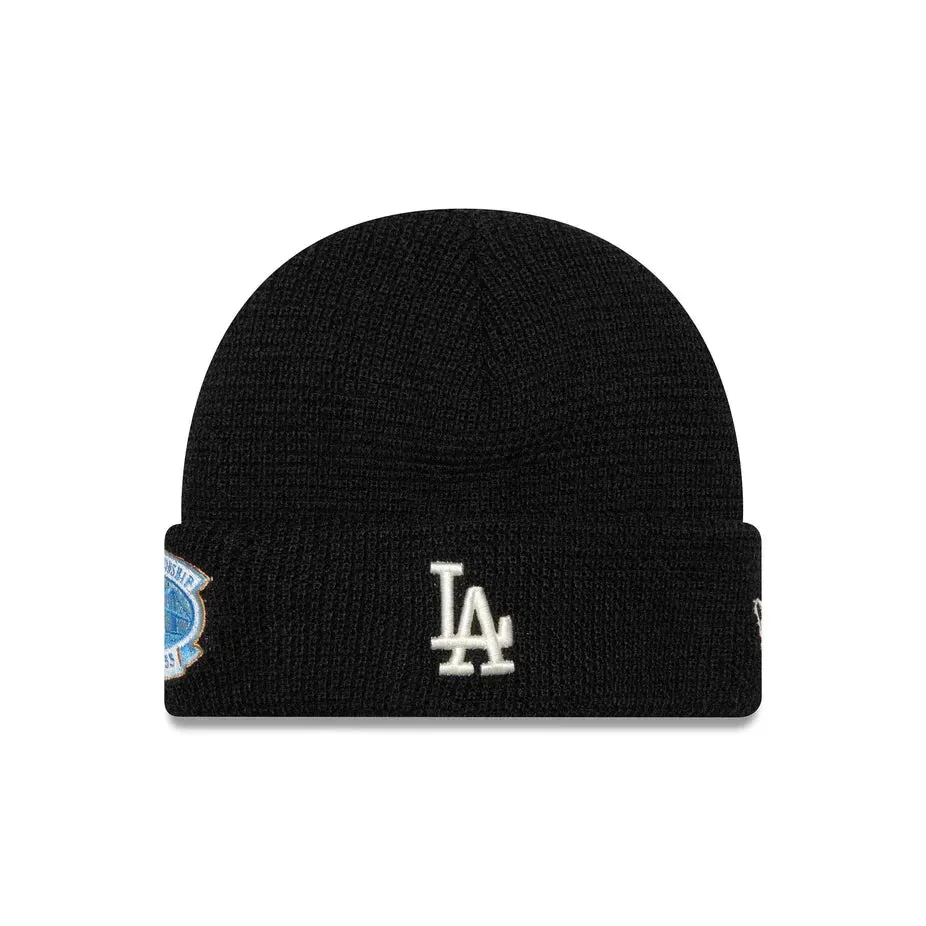 New Era Mlb Los Angeles Dodgers Black Cuff Beanie Knit Online Exclusive Steal