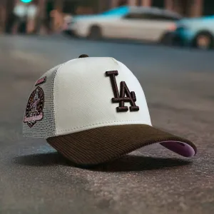 New Era 9Forty A-Frame Mlb Los Angeles Dodgers 60Th 2Tone / Pink Uv Trucker Must-Have Deal