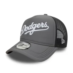 Los Angeles Dodgers Mlb Grey Black Uv / New Era A-Frame Trucker Save Today Event