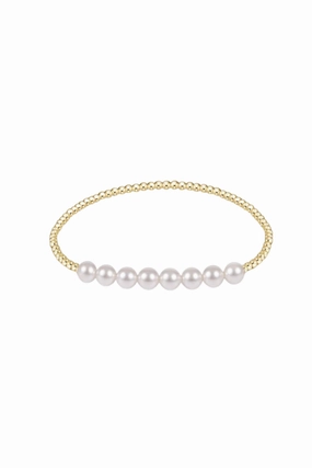 Flash Sale Alert Classic Gold Beaded Bliss 2.5Mm Bead Bracelet - 5Mm Pearl