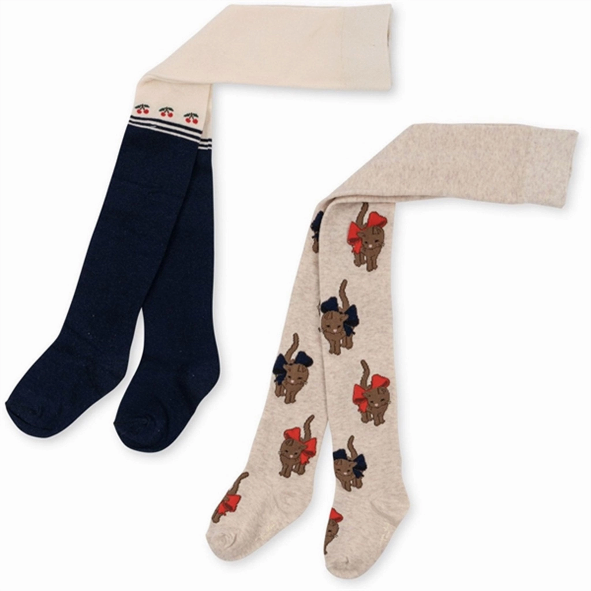 Konges Sljd Cherry/Cat 2-Pack Lapis Tights New Arrival Discount Grab Todays Deal