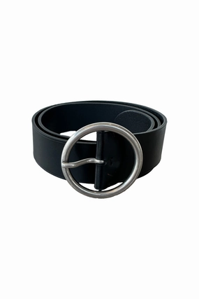 Price Slash Today Avery Belt In Black With Antique Silver Buckle