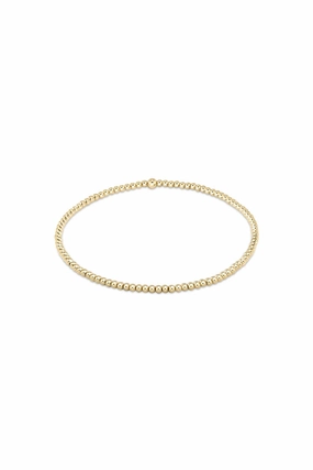 Hot Pick Online Gift Sale Event Egirl Classic Gold 2Mm Bead Bracelet