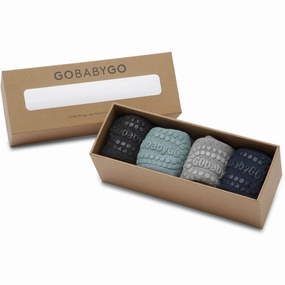 Gobabygo Grey/Blue/Grey/Navy Combo Box Organic Cotton Today Only Special