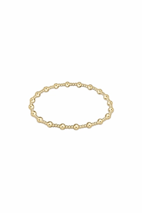 Classic Sincerity Pattern 4Mm Bead Bracelet Gold Must-Shop Sale Gift-Worthy Sale