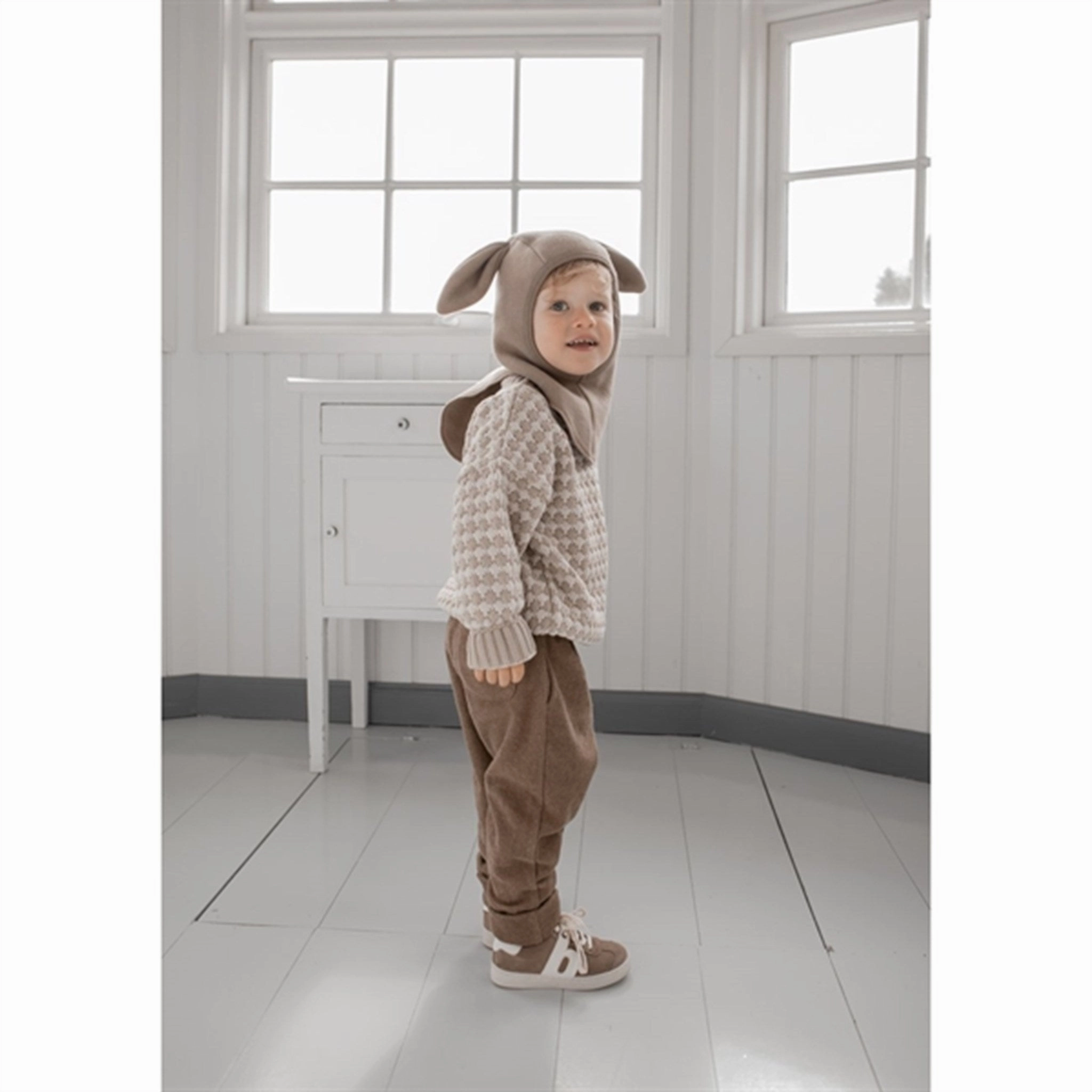 Huttelihut Cotton Bunbun 2-Layer Balaclava With Bunny Ears Nougat Shop Now & Save Hot Picks Today