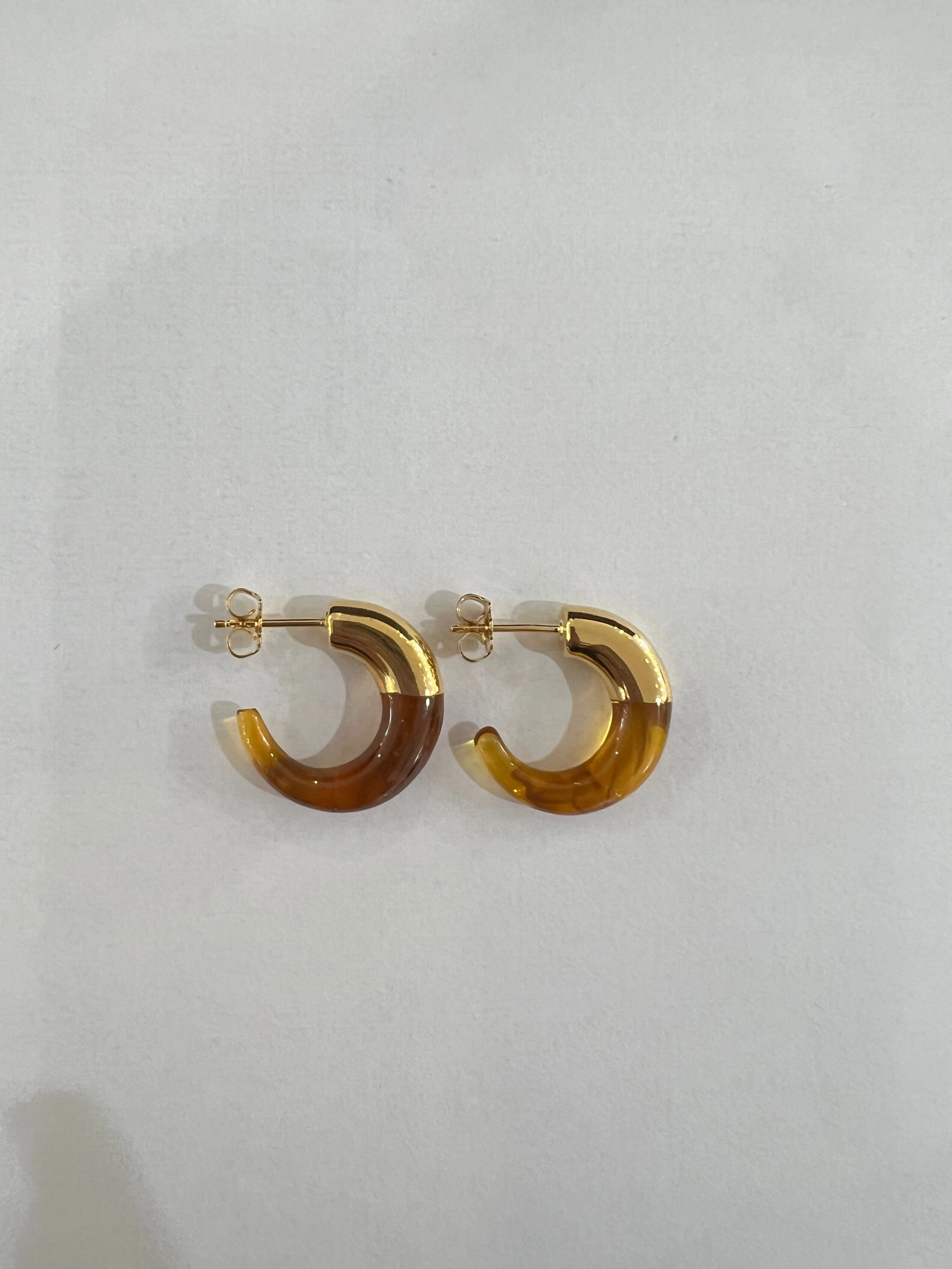 Mini Moon Gold Tortoise Cuff Earrings Exclusive Online Discount