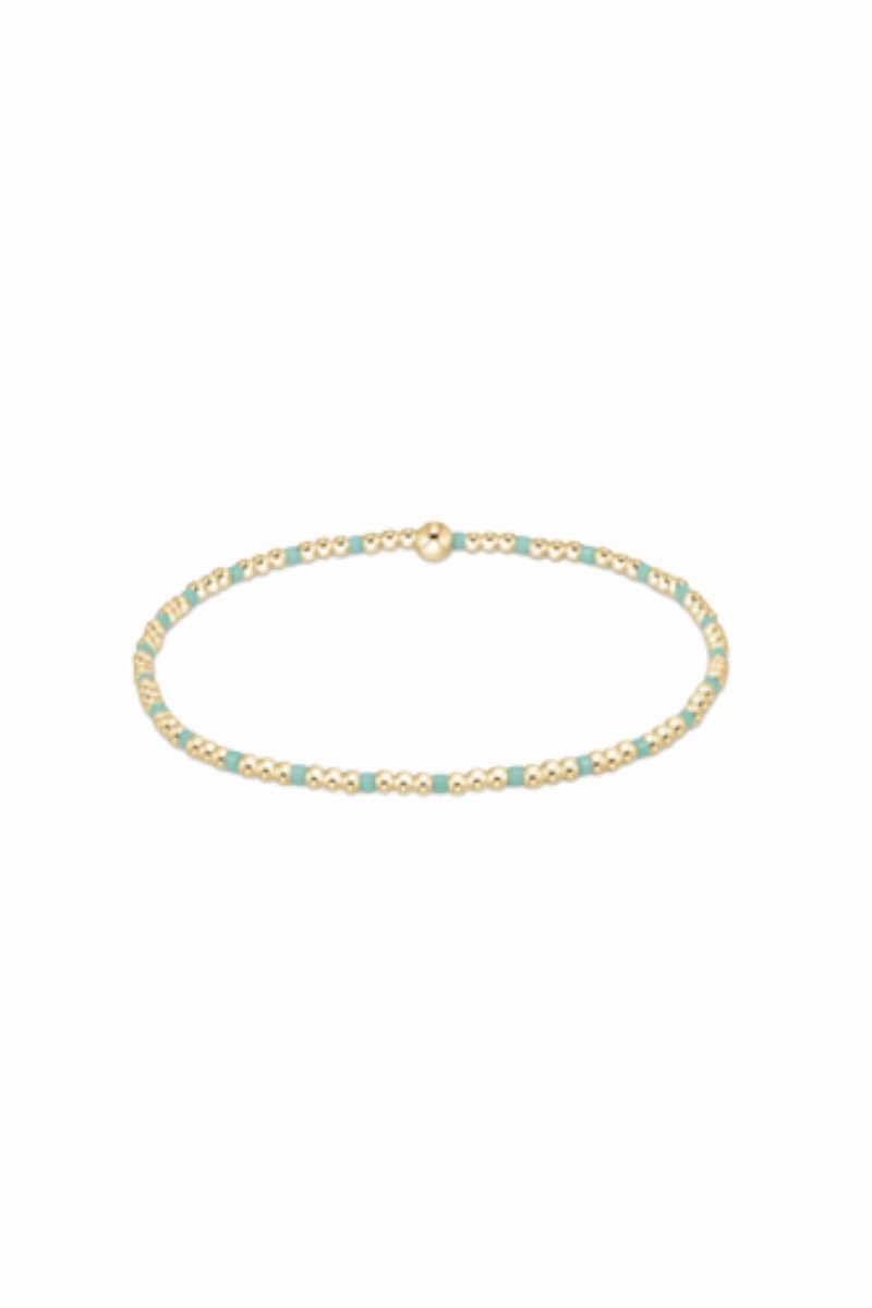 Dont Miss Hot Deals Today Only Hot Sale Egirl Hope Sincerity Pattern 2Mm Bead Bracelet - Mint