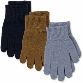 Weekend Flash Offer Best Deal Alert Konges Sljd Shitake/Stormy/Naval 3-Pack Filla Gloves