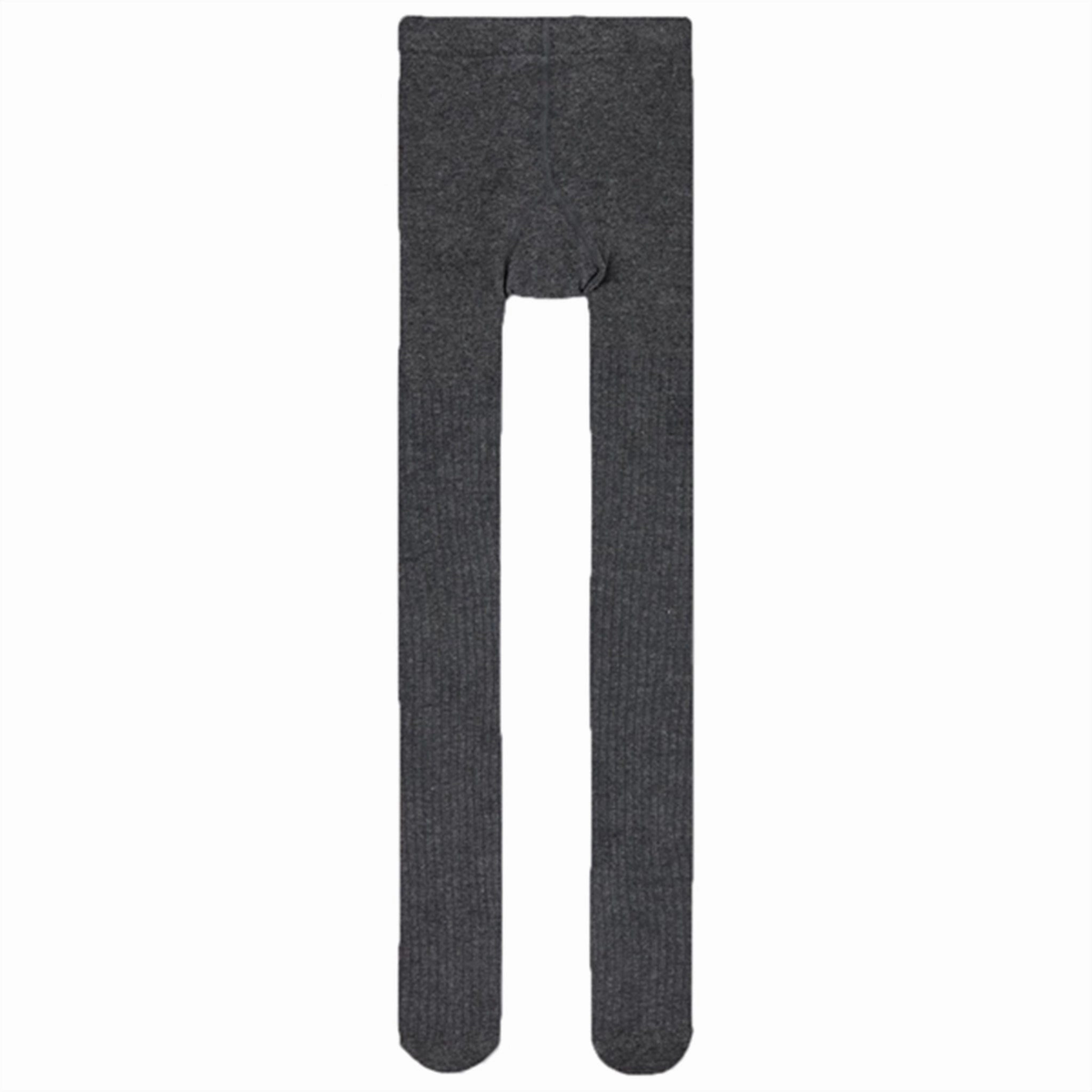 Price Drop Alert Name It Dark Grey Melange Rib Tights 2-Pack Noos