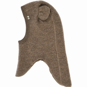 Clearance Event Today Msli Walnut Melange Woolly Fleece Bear Balaclava