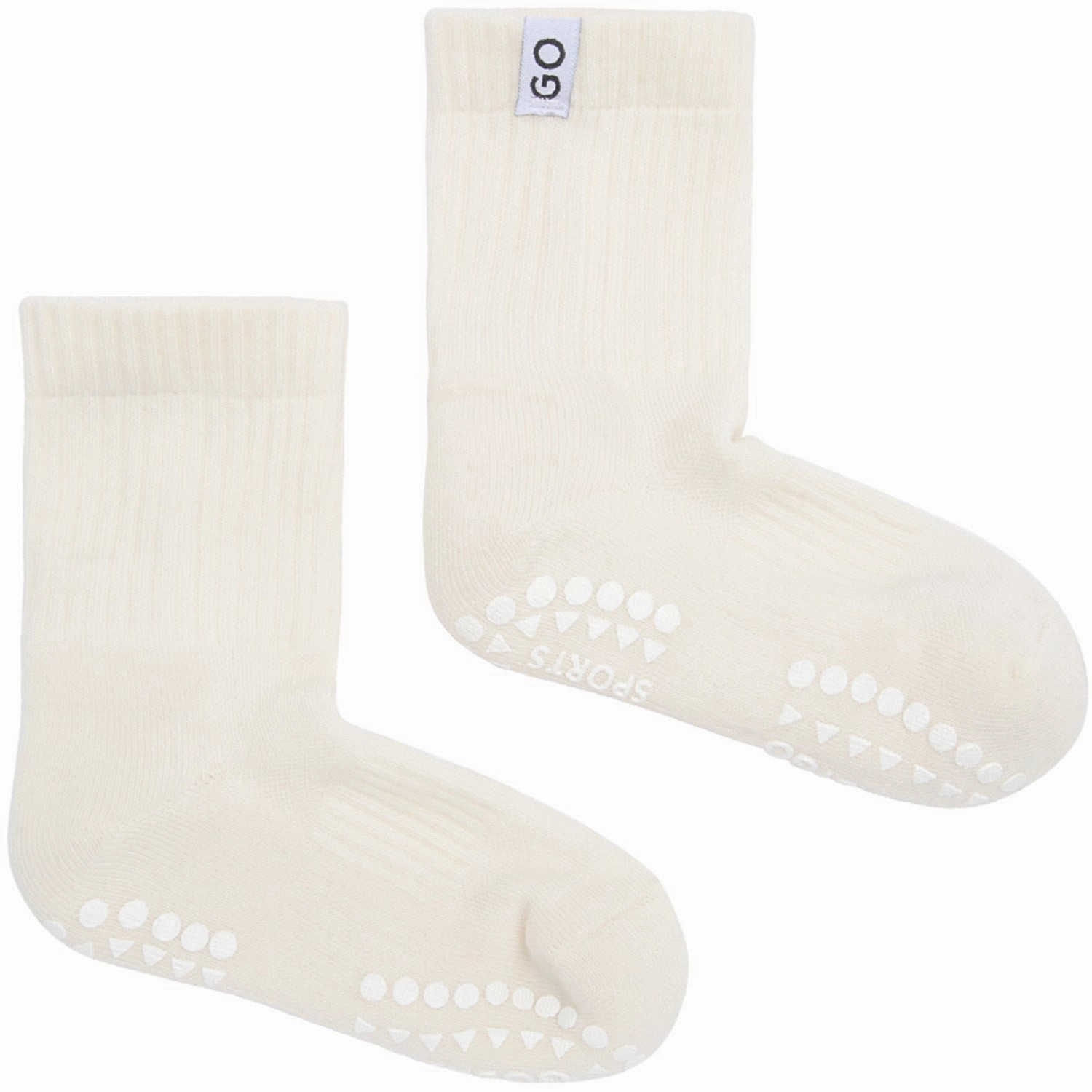 Limited Stock Alert Gobabygo Off White Sports Socks