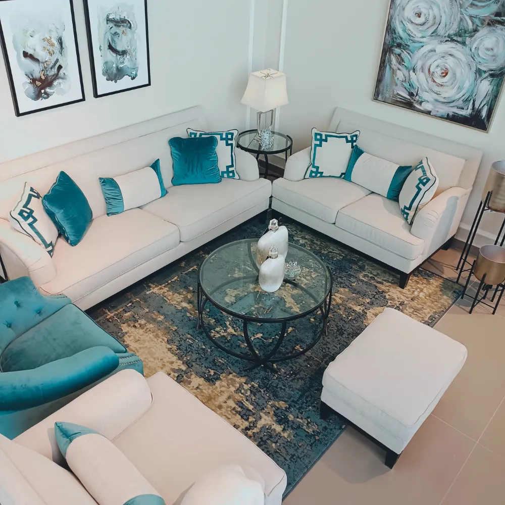 Greek Key Off White Chair
