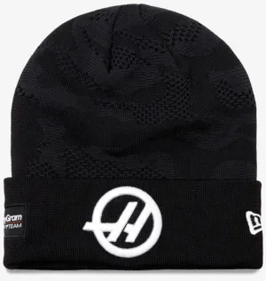 Save Today Event Haas F1 New Era Driver Oliver Bearman Black Camo Cuff Beanie