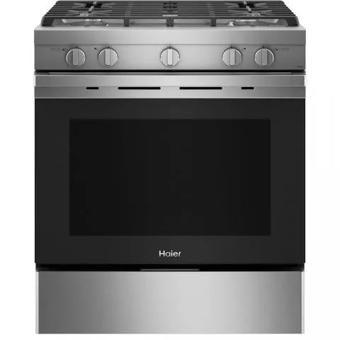 Haier 30" Slide-In Gas Range - Stainless - QCGSS740RNSS