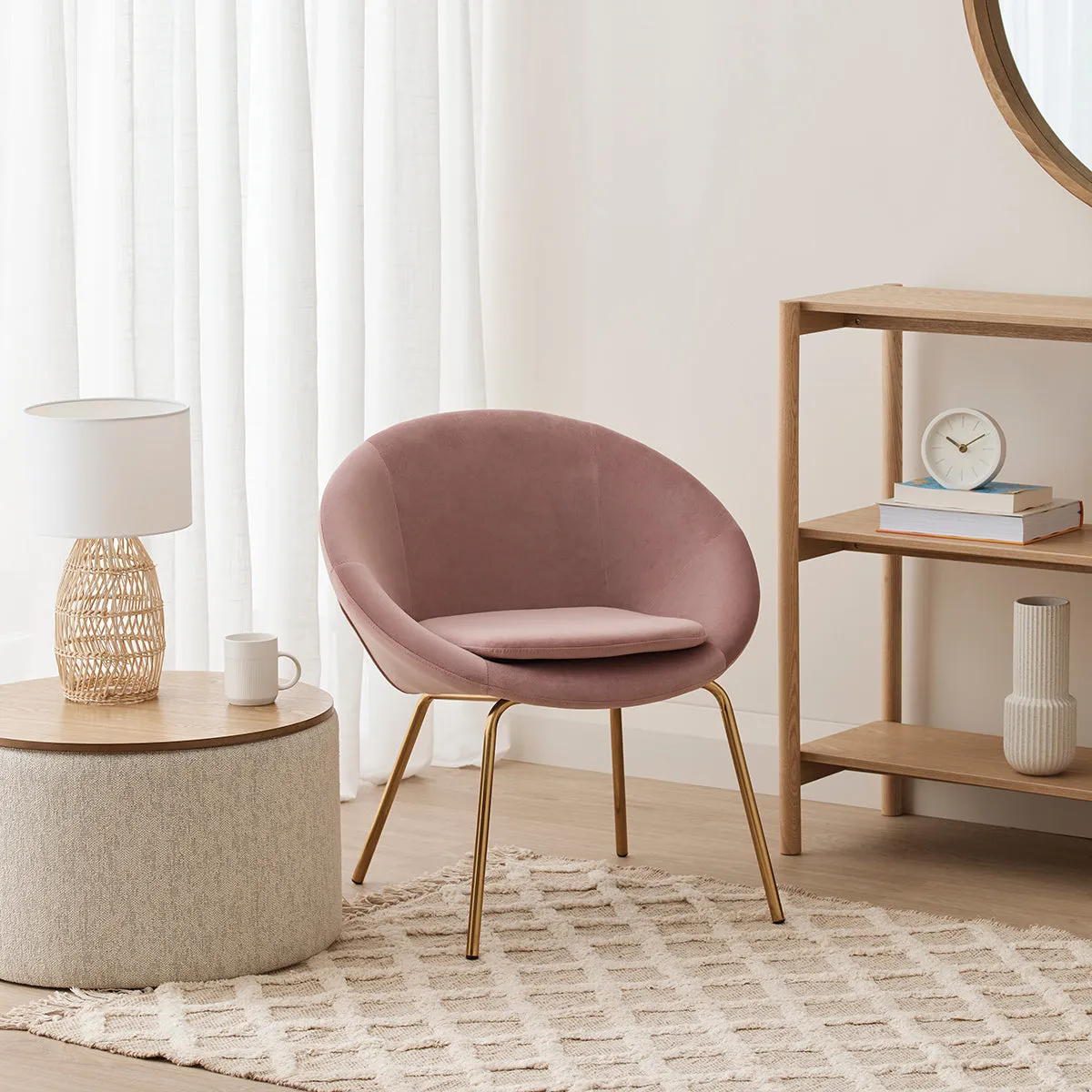 Halo Velvet Lounge Chair