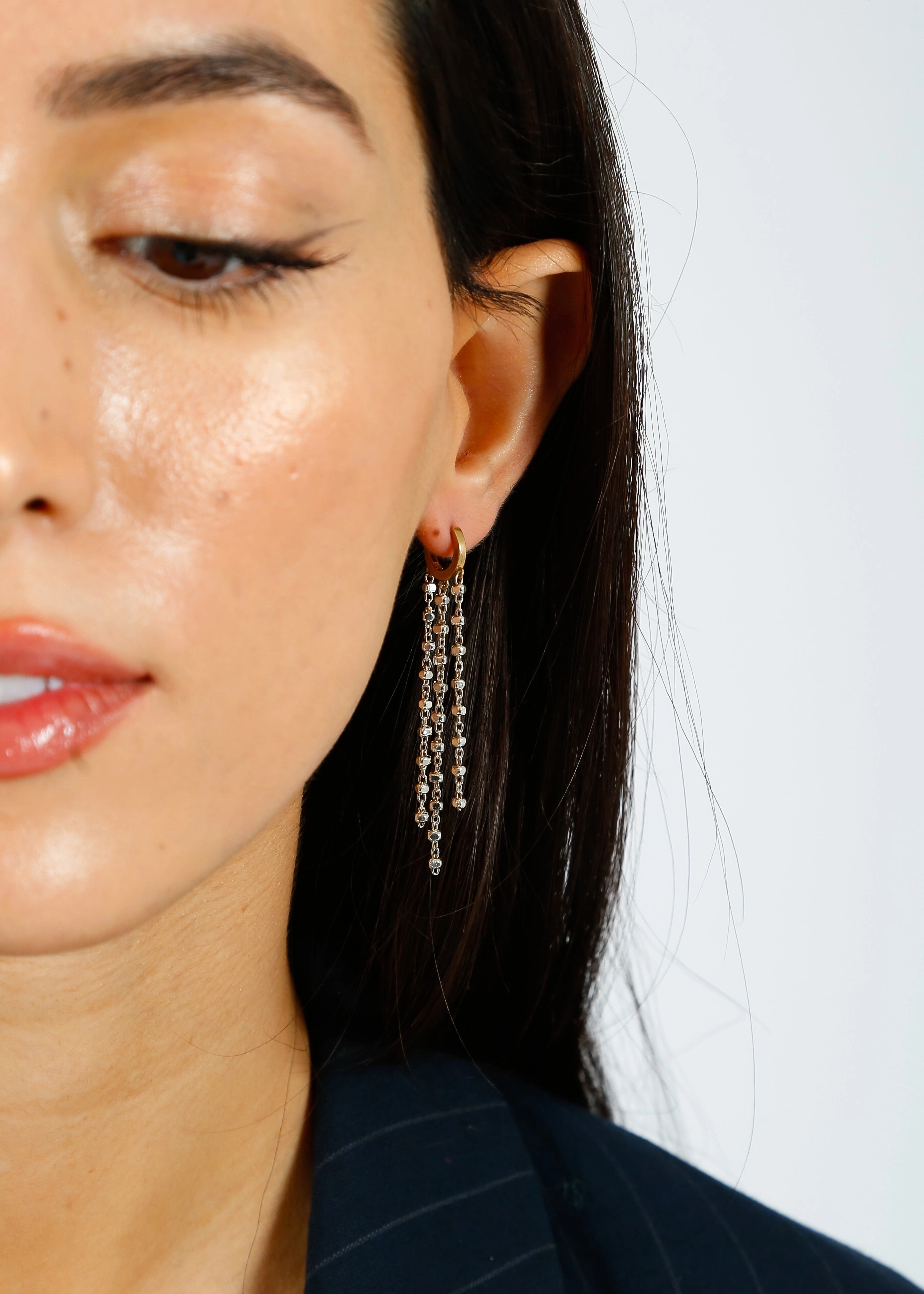Hanka Cassy Long Earrings In Silver Hot Deals Today