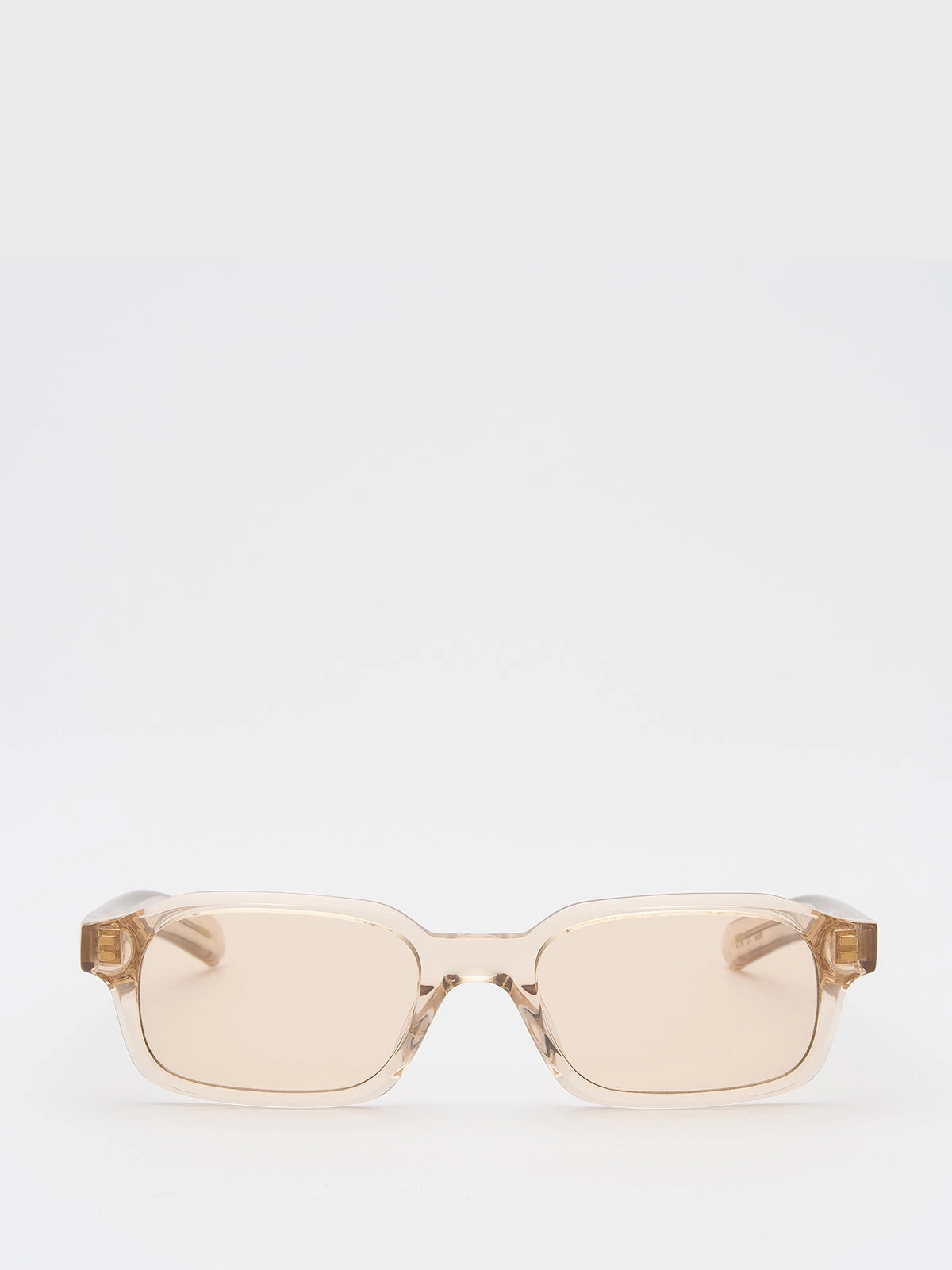 Hanky Sunglasses In Crystal Beige And Peach Lens Special Occasion Discount Steal Todays Offer