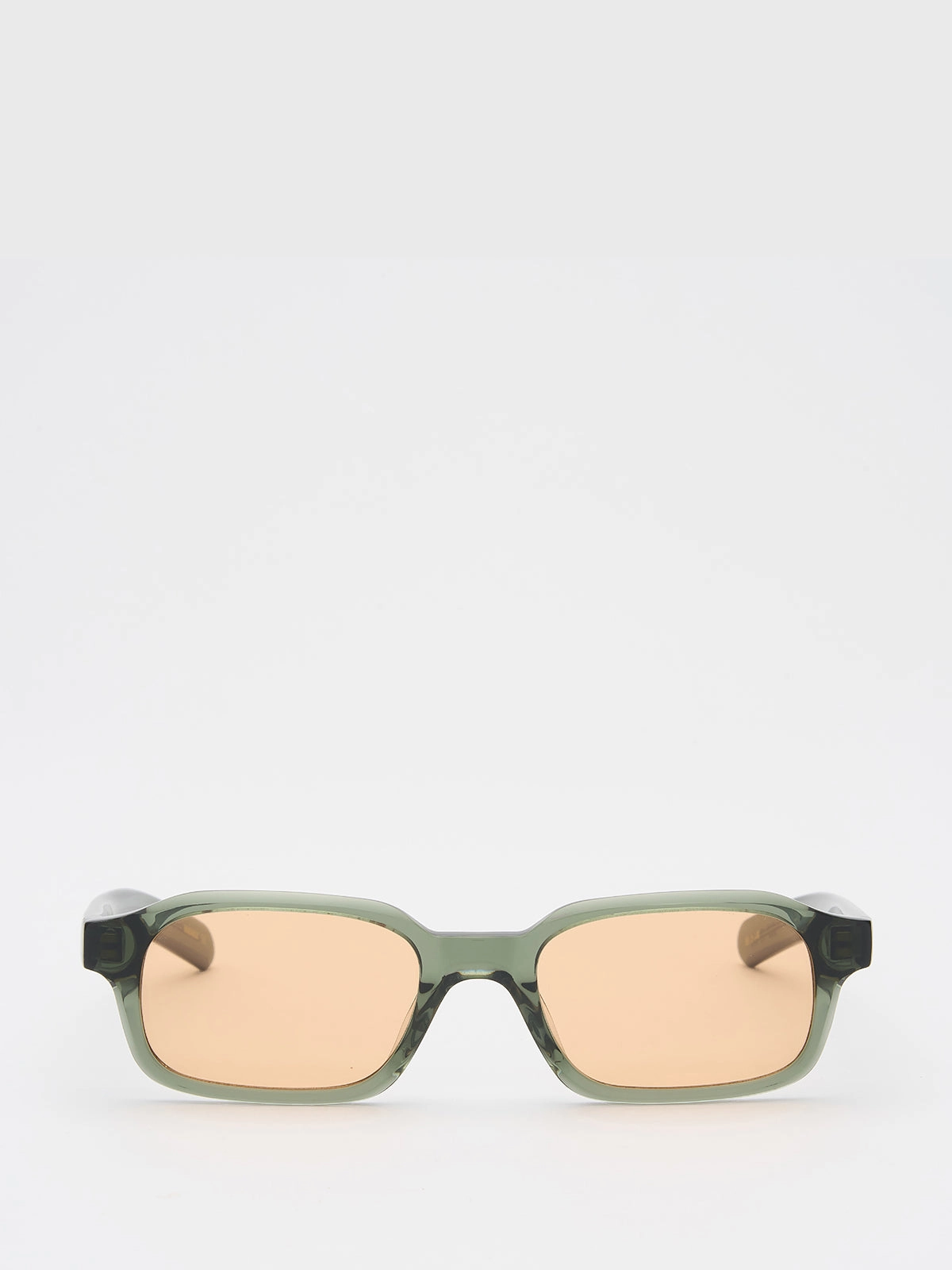 Mega Sale Now Hot Sale Today Hanky Sunglasses In Crystal Duck Green And Faded Orange Lens