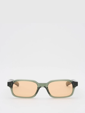 Mega Sale Now Hot Sale Today Hanky Sunglasses In Crystal Duck Green And Faded Orange Lens