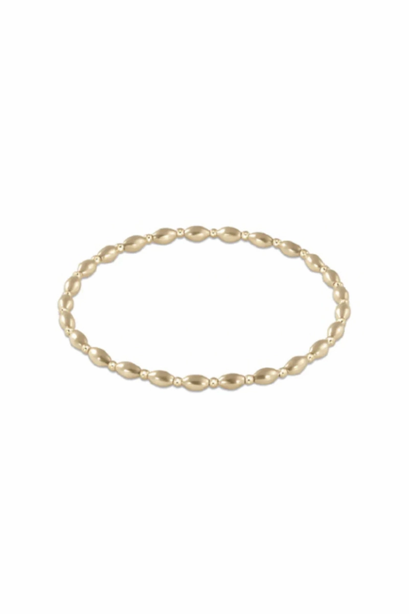 Dont Miss Hot Deals Trending Hot Deal Harmony Grateful Pattern 2.5Mm Bead Bracelet- Gold