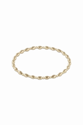 Dont Miss Hot Deals Trending Hot Deal Harmony Grateful Pattern 2.5Mm Bead Bracelet- Gold