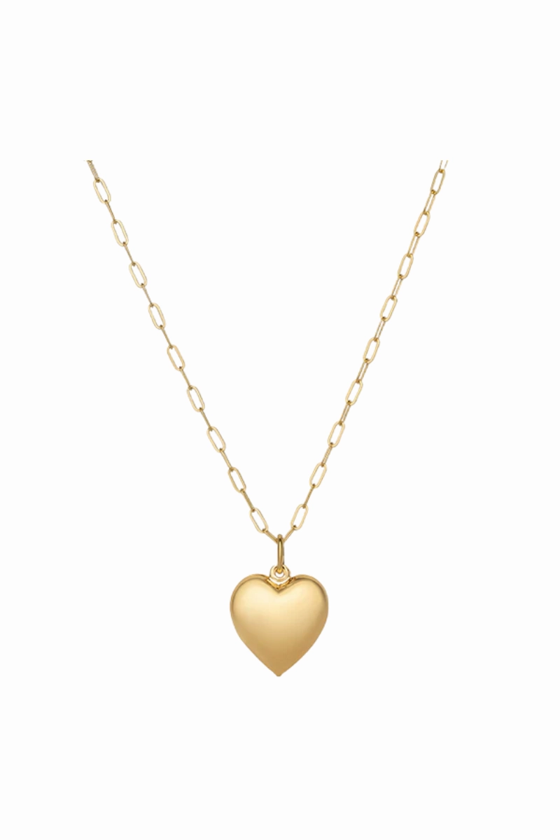 Hart - Puffy Heart Necklace - 18" Flash Discount Today