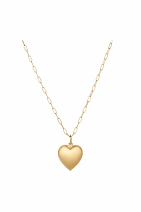 Hart - Puffy Heart Necklace - 18" Flash Discount Today