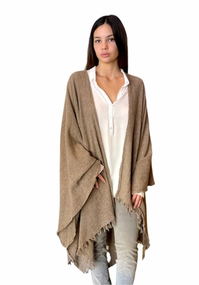 Shop Smart Deals Hot Pick Sale Heather Poncho - Brownish