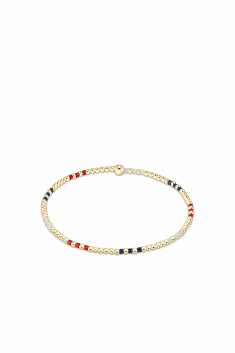 Hope Joy Pattern 2Mm Bead Bracelet - Firecracker Price Slash Today