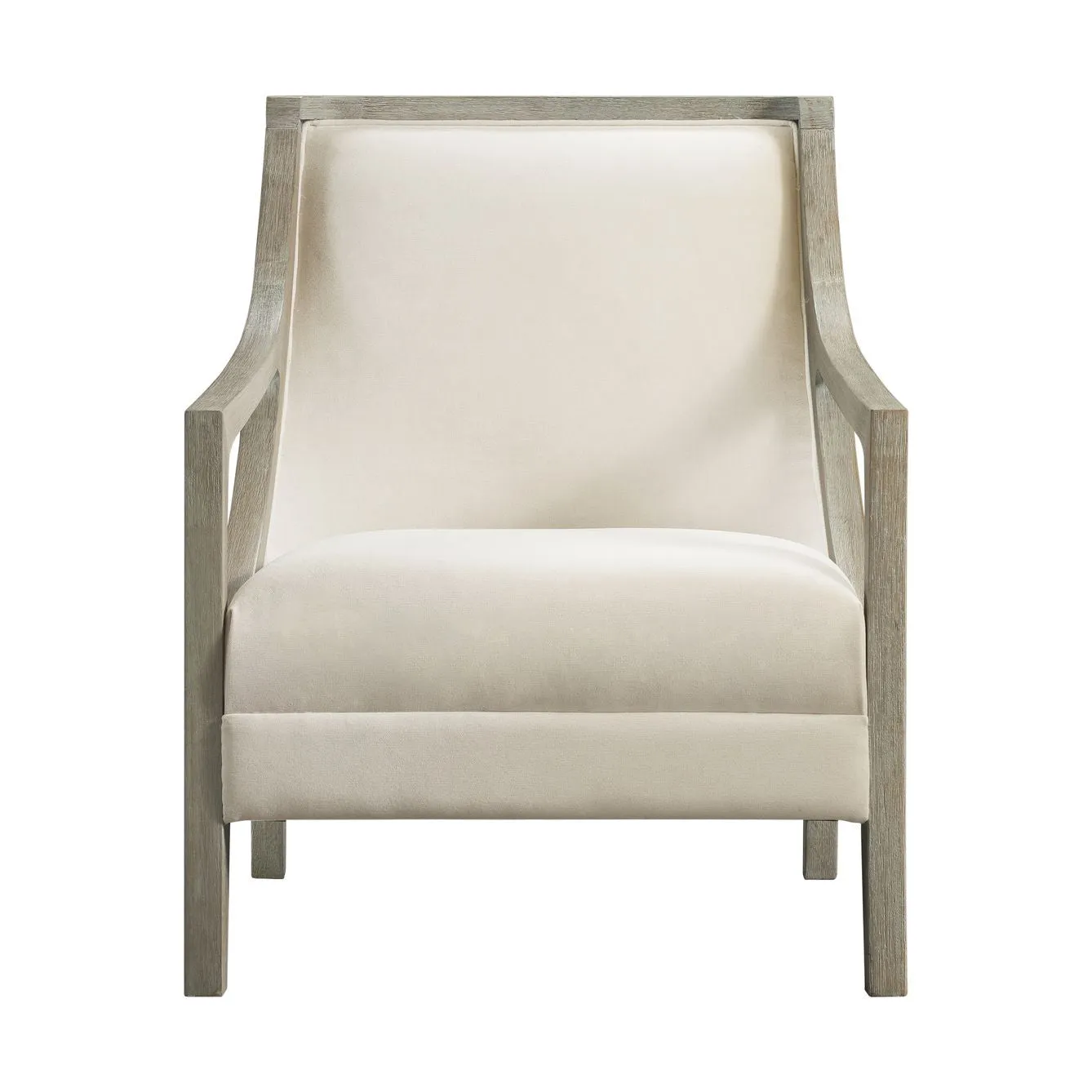 Hopkins Chair w/White Wash Arm Columbia Natural