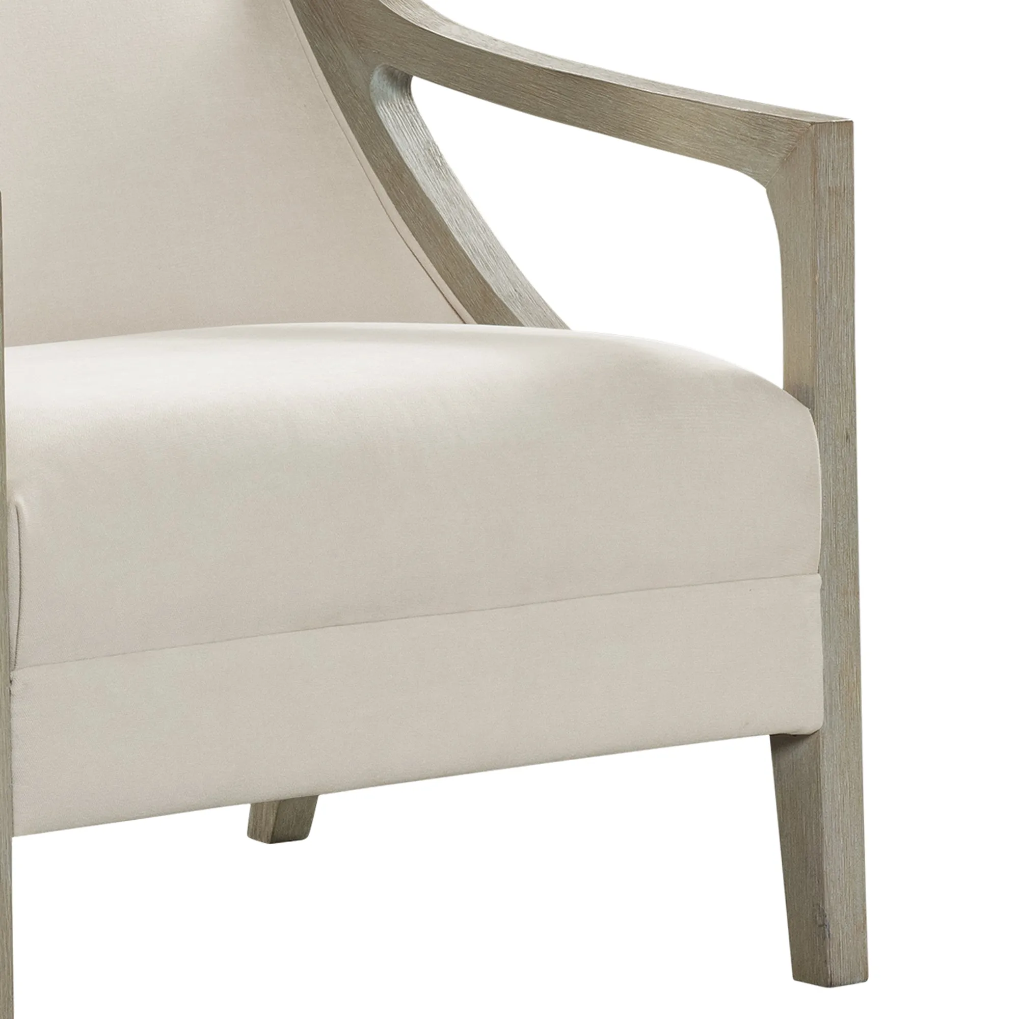 Hopkins Chair w/White Wash Arm Columbia Natural