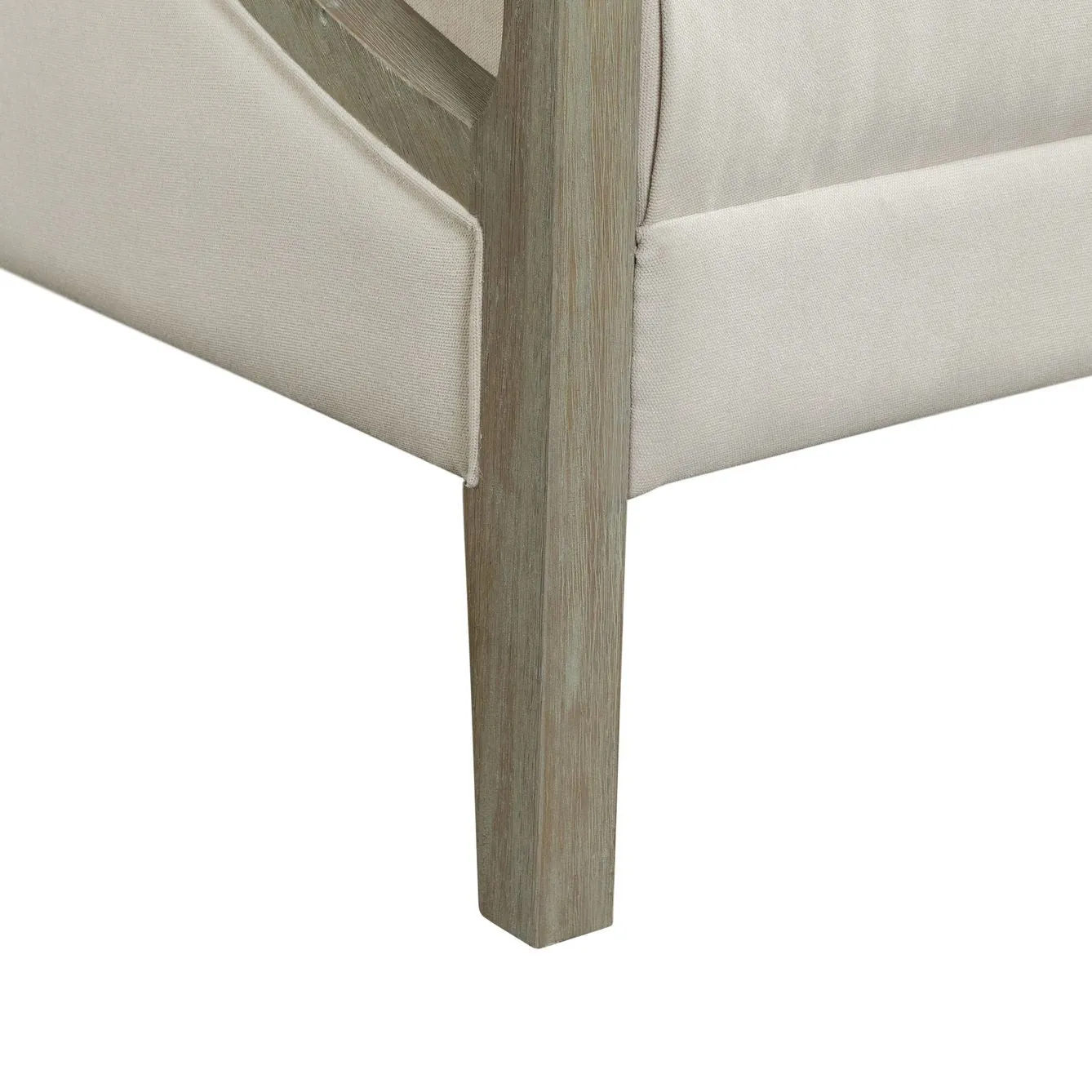 Hopkins Chair w/White Wash Arm Columbia Natural