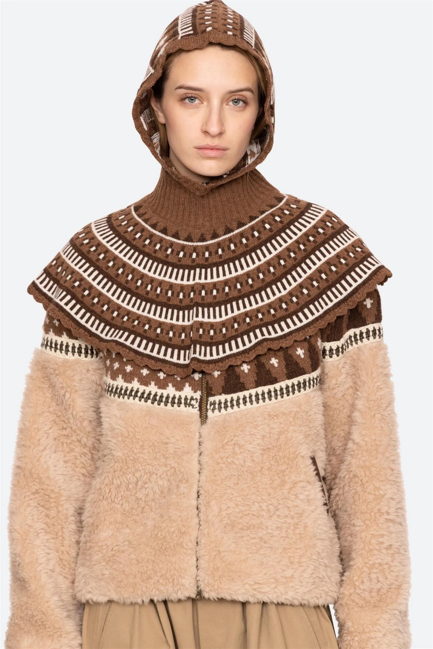 Mega Sale Now Linea Fair Isle Balaclava Camel