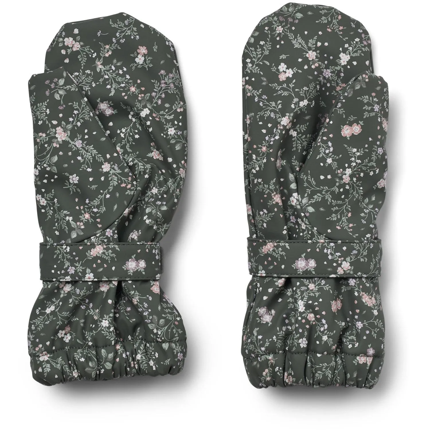 Wheat Forest Lake Checked Flowers Rain Mittens Rily Shop the Savings