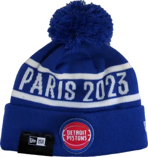 Detroit Pistons New Era Nba 2022 Paris Game Team Bobble Hat Grab Your Deal Today Special Online Offer
