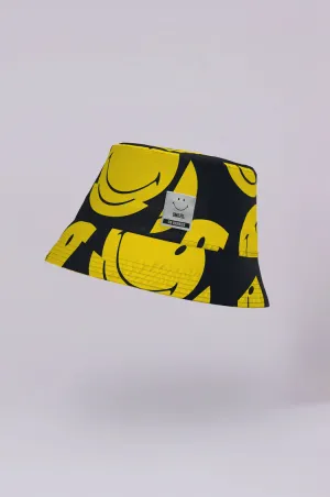 Special Deal Frenzy Today Only Savings Rainkiss All Smiles Bucket Hat In Black, Yellow