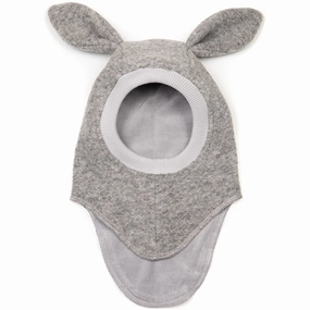 Huttelihut Balaclava Ears Wool Bunny Light Grey Melange Today Only Special Daily Clearance Deal