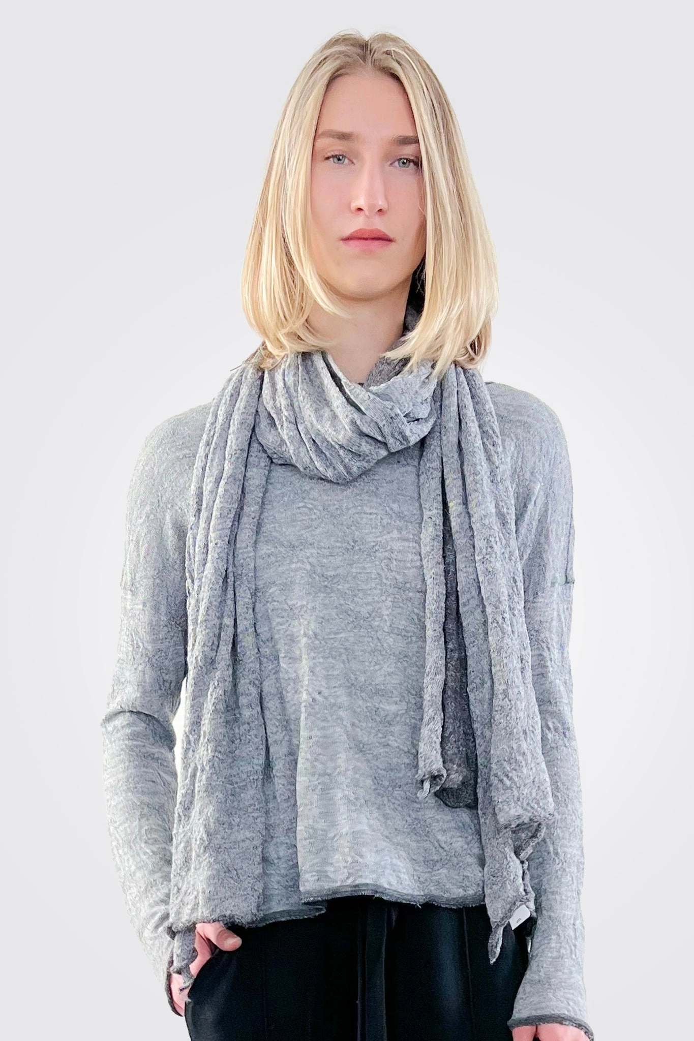 Scarf - Grey Special Occasion Discount Exclusive Holiday Deal