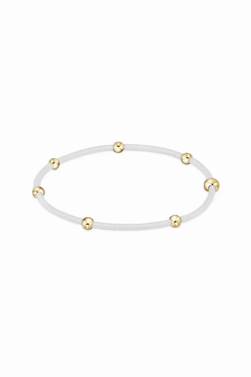 "E"Ssentials White Hair Tie Limited Stock Offer Price Drop Frenzy