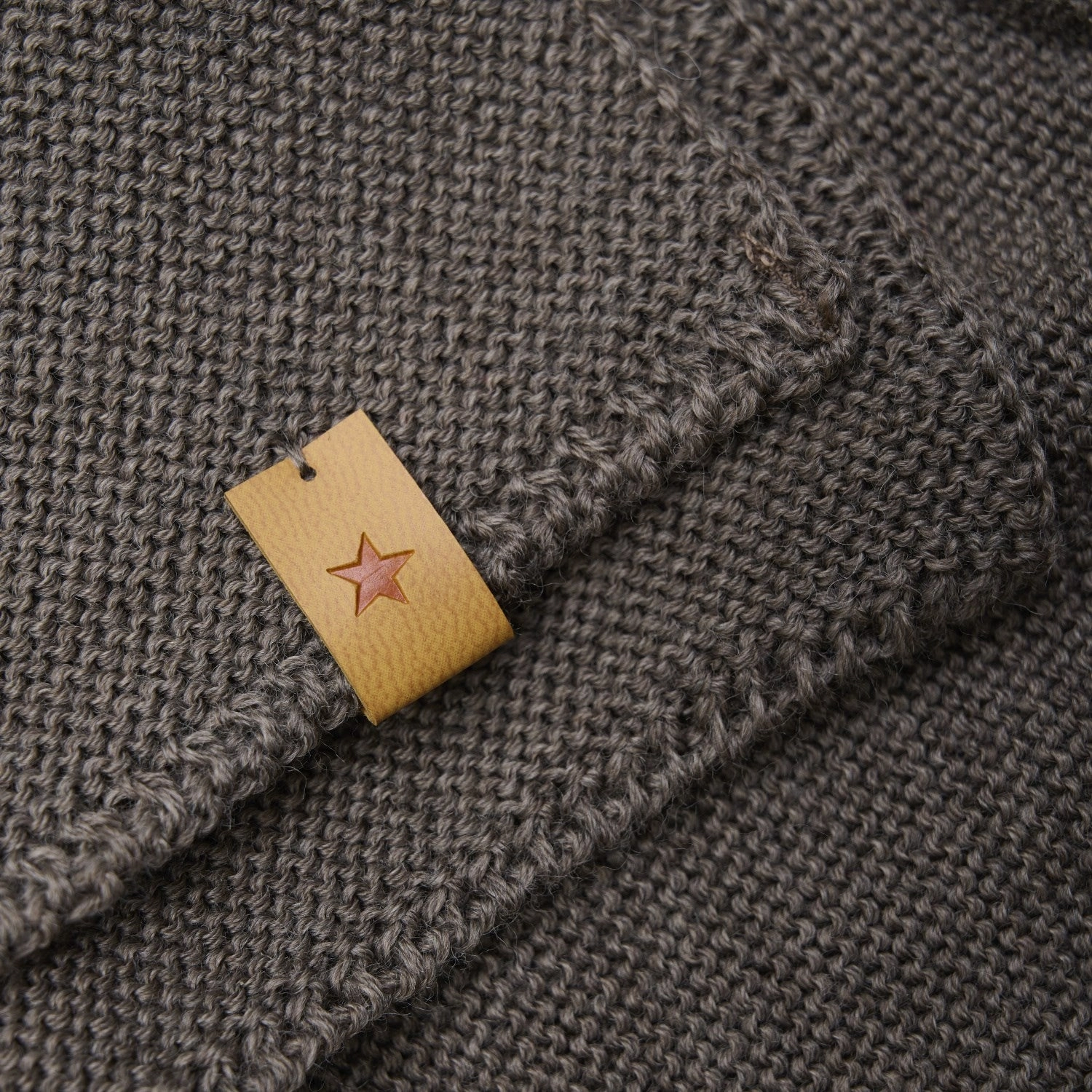 Limited Time Hot Deal Must-Have Clearance Huttelihut Brown Melange Neck Warmer Wool Knit