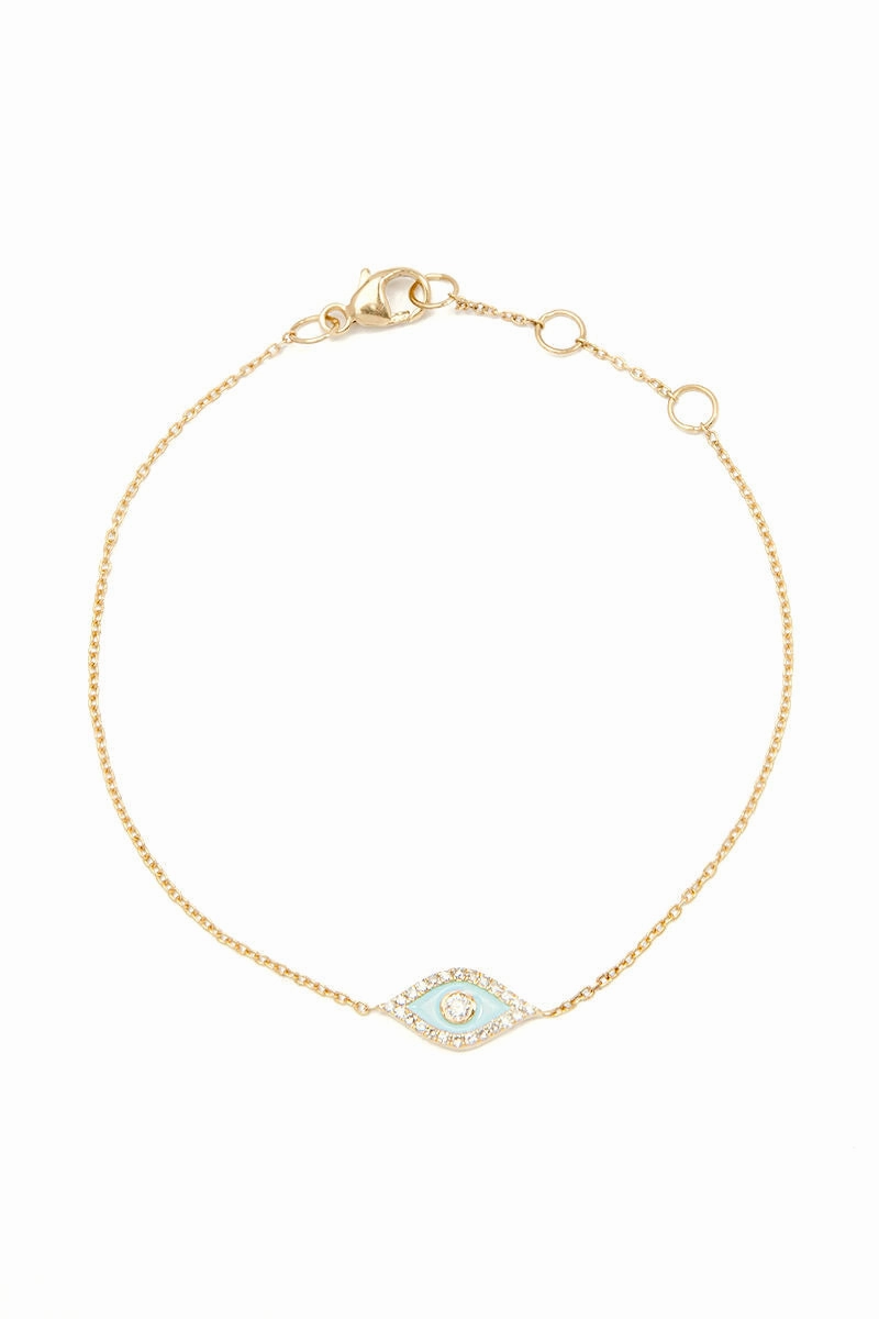 Dont Miss These Savings Blue Eye Bracelet In Yellow Gold