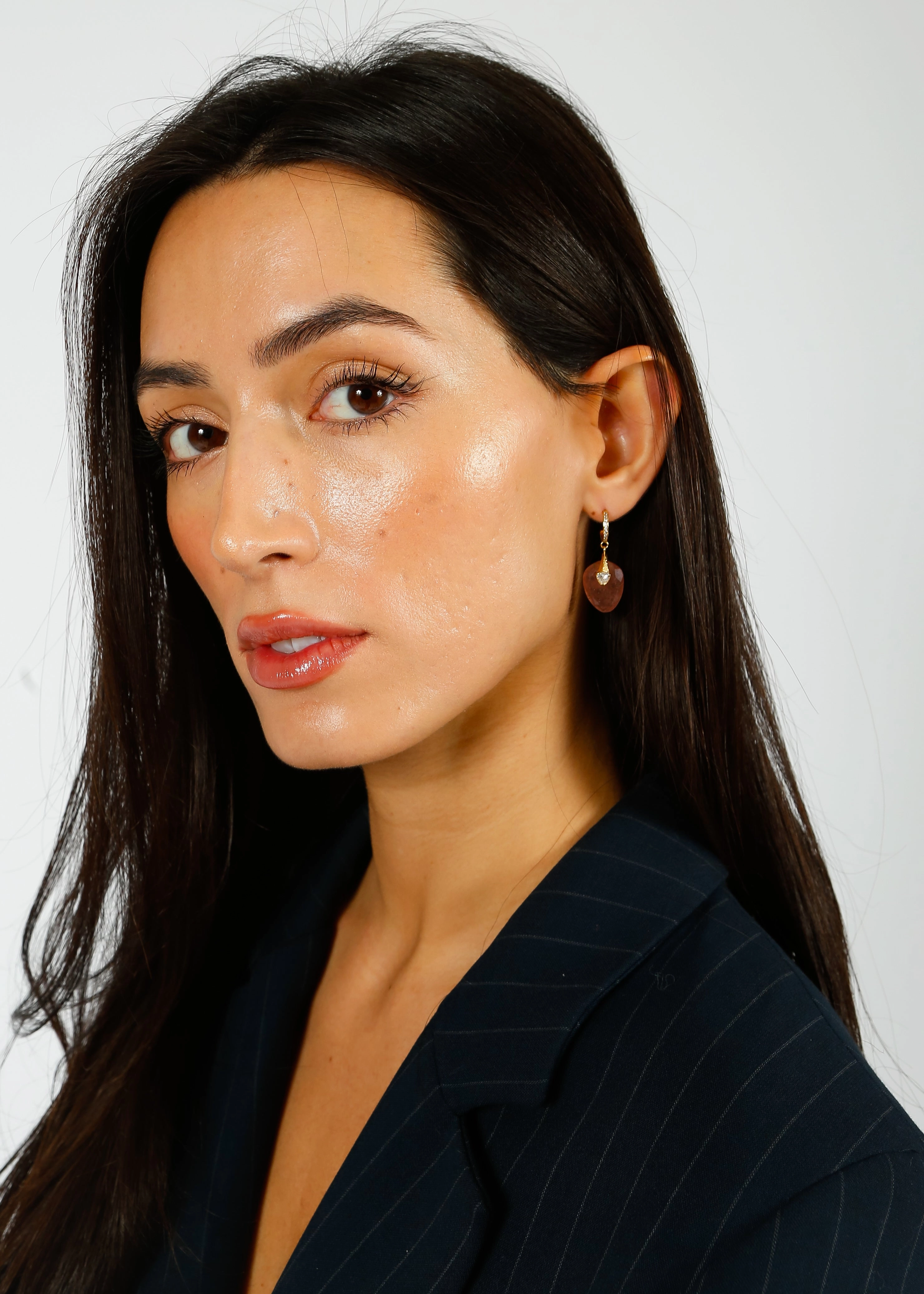 Clearance Sale Now Hanka Single Earring In Rose Quartz