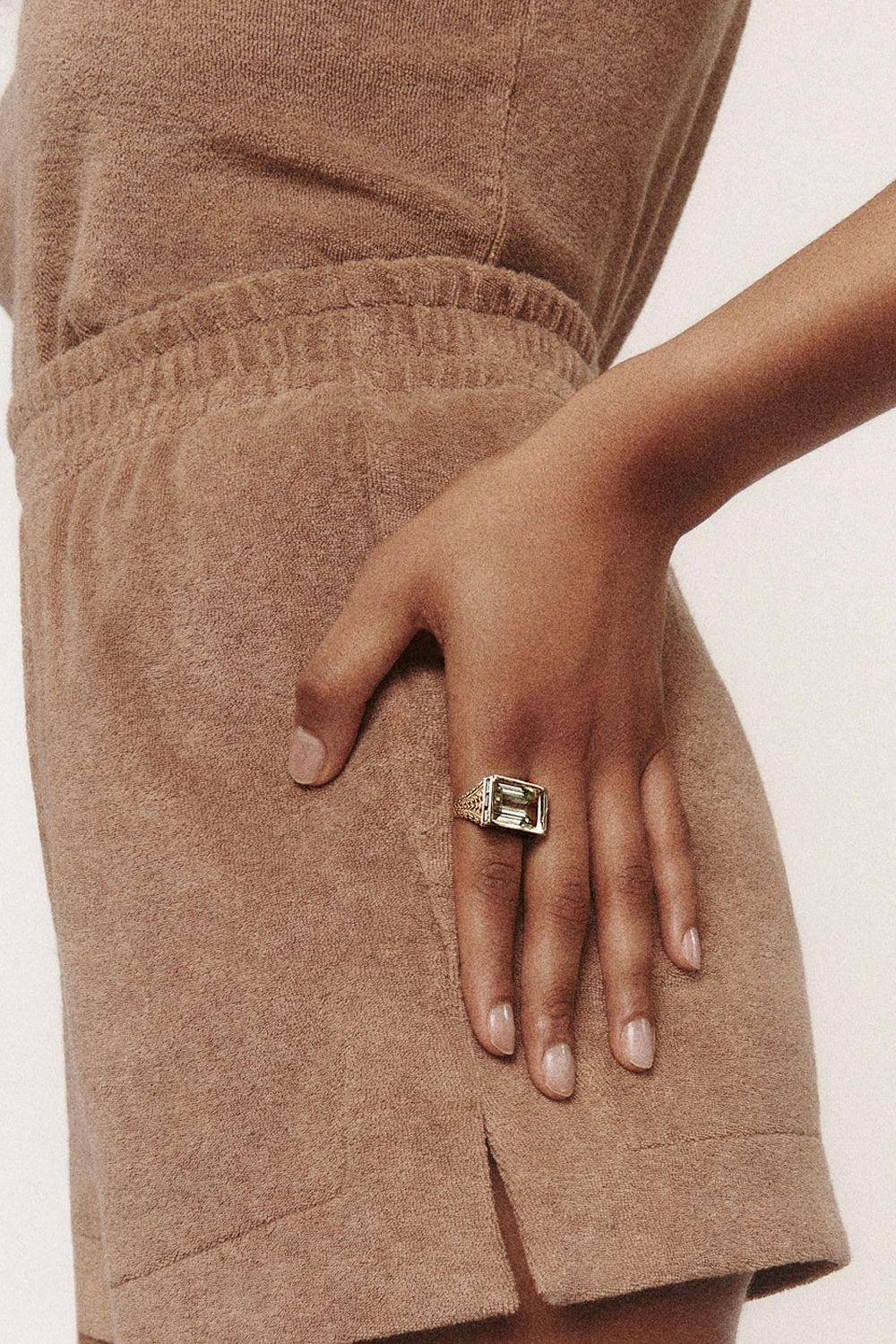 Poppy Signet Ring In Green Amethyst Exclusive Savings Event Best Deal Online