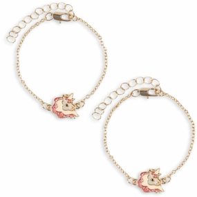 Konges Sljd Gold 2 Pack Unicorn Bestie Bracelets Mega Online Discount