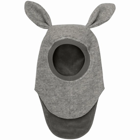 Best Price Online Today Only Offer Huttelihut Medium Grey Melange Balaclava Ears Wool