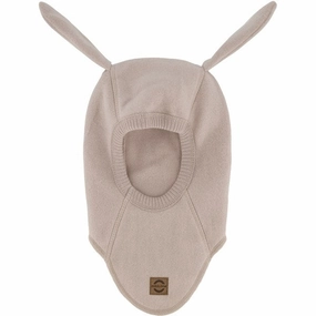 Mikk-Line Cotton Fleece Balaclava With Long Ears Warm Taupe Last Chance Steal Special Deals Online