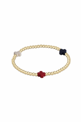 Signature Cross Gold Patten 3Mm Bead Bracelet Firecracker Price Drop Frenzy Big Savings Today