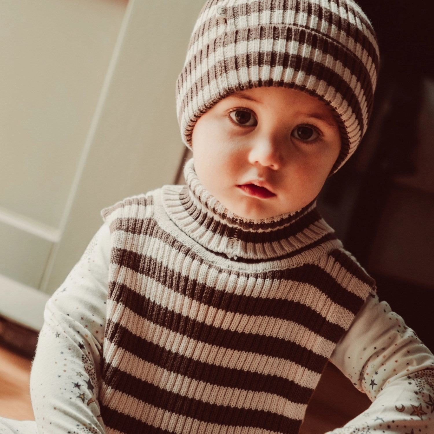 Shop the Best Deals Flash Offer Today That'S Mine Brown Stripe Ivan Neckwarmer